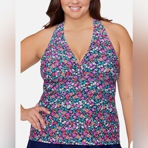 Island Escape Full Bust Support Tankini Top